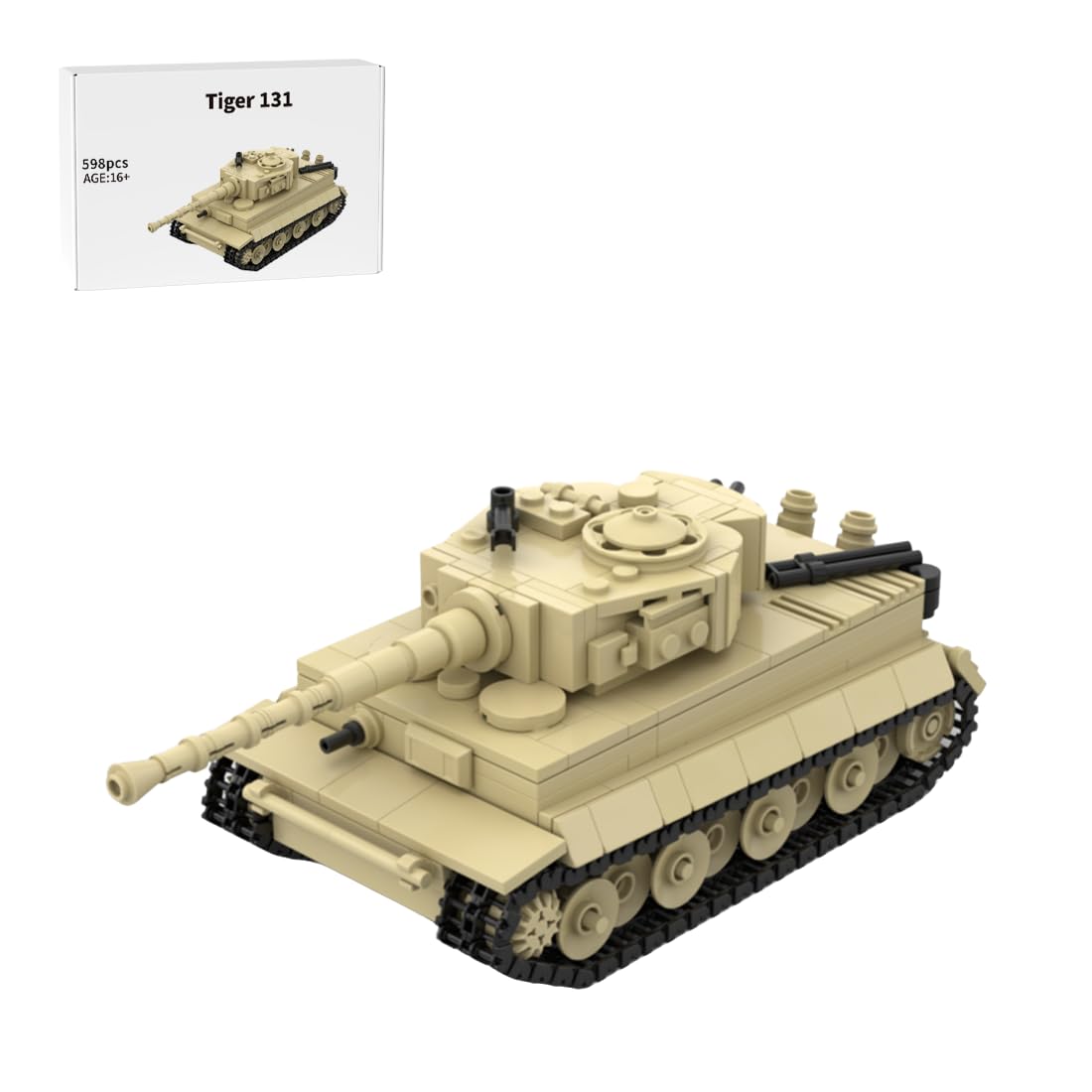 Amazon | GoAssemb Tiger 131 ミリタリータンクビルディングブロック